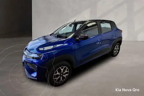 Renault Kwid Bitono usado (2024) color Azul financiado en mensualidades(enganche $66,762 mensualidades desde $5,731)