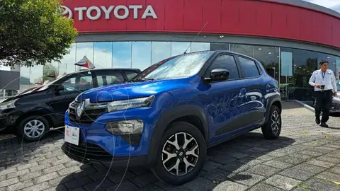 Renault Kwid Bitono usado (2024) color Azul financiado en mensualidades(enganche $64,231 mensualidades desde $6,835)