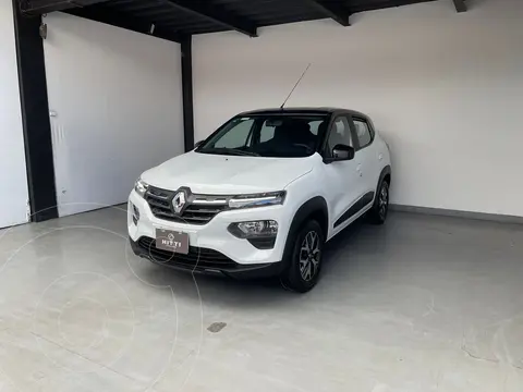 Renault Kwid Bitono usado (2024) color Blanco financiado en mensualidades(enganche $47,000)