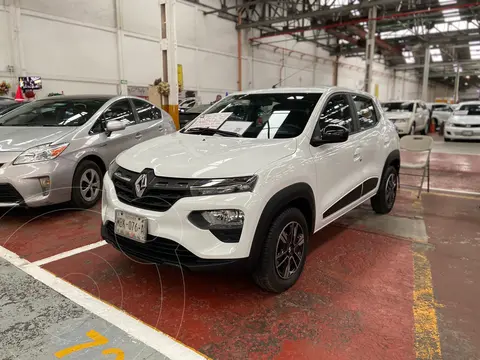 Renault Kwid Iconic usado (2024) color Blanco Glaciar financiado en mensualidades(enganche $73,500 mensualidades desde $6,300)