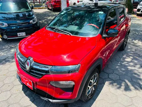 Renault Kwid Bitono usado (2025) color Rojo financiado en mensualidades(enganche $50,256 mensualidades desde $4,464)