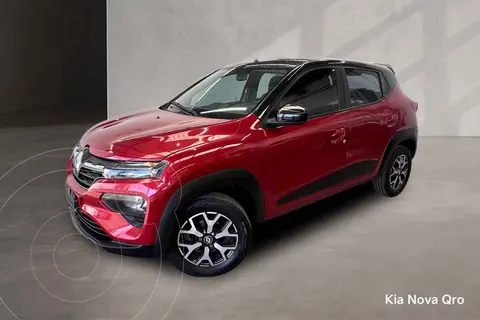 Renault Kwid Bitono usado (2023) color Rojo financiado en mensualidades(enganche $55,862 mensualidades desde $4,795)