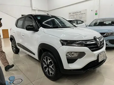 Renault Kwid Bitono usado (2023) color Blanco financiado en mensualidades(enganche $59,678 mensualidades desde $5,123)
