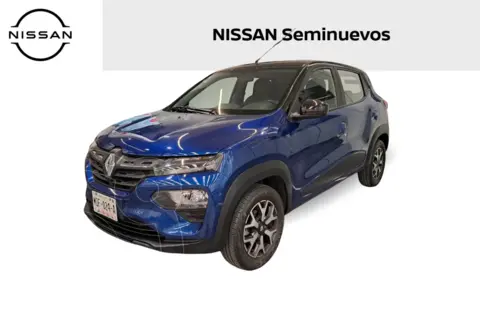 Renault Kwid Bitono usado (2023) color Azul precio $217,000