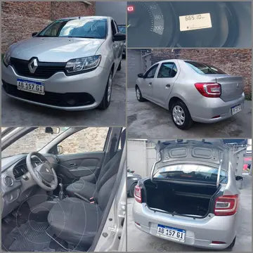 Renault Logan 1.6 Authentique usado (2017) color Gris Estrella financiado en cuotas(anticipo $5.600.000)