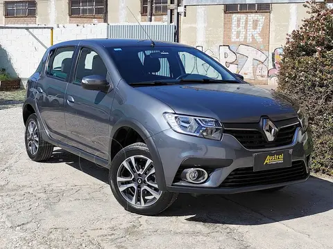 Renault Sandero 1.6 Intens CVT usado (2023) color Gris financiado en cuotas(anticipo $11.000.000)