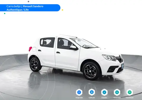 Renault Sandero Life usado (2020) color Blanco precio $46.000.000