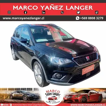 SEAT Arona  1.6L Style Aut usado (2021) color Negro precio $10.490.000