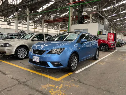 SEAT Ibiza Blitz 1.6L 5P usado (2015) color Azul Apolo financiado en mensualidades(enganche $49,000 mensualidades desde $4,350)