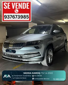 Skoda Karoq  1.4L Ambition Aut usado (2022) color Gris precio $15.980.000