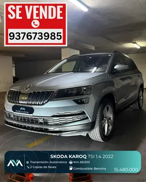 Skoda Karoq  1.4L Ambition Aut usado (2022) color Gris precio $15.480.000