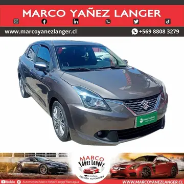 Suzuki Baleno 1.4L GLX usado (2017) color Gris precio $7.990.000