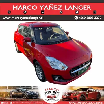 Suzuki Swift 1.2L GL usado (2022) color Rojo precio $9.990.000