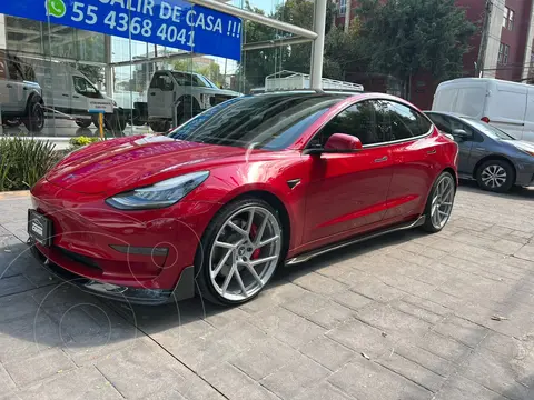 Tesla Model 3 Autonomia Mayor AWD usado (2019) color Rojo precio $1,050,000