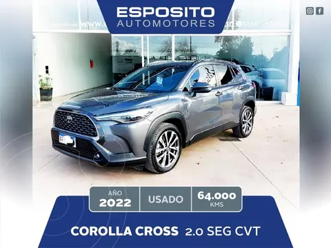 Toyota Corolla Cross 2.0 SEG CVT usado (2022) color Gris Oscuro precio $39.900.000