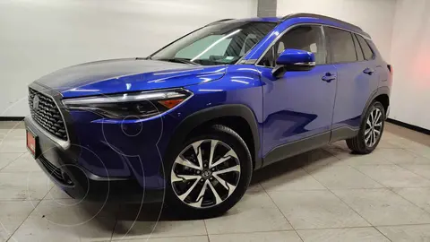 Toyota Corolla Cross LE usado (2023) color Azul financiado en mensualidades(enganche $114,400 mensualidades desde $11,285)