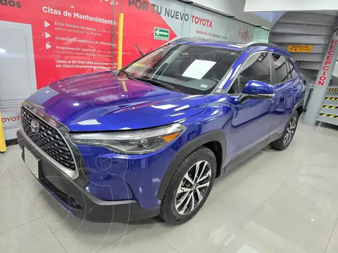 Toyota Corolla Cross XLE usado (2024) color Azul financiado en mensualidades(enganche $118,580 mensualidades desde $11,698)