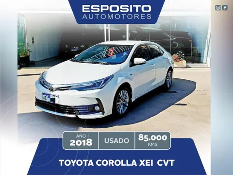 Toyota Corolla 1.8 XEi CVT usado (2018) color Blanco precio $22.000.000