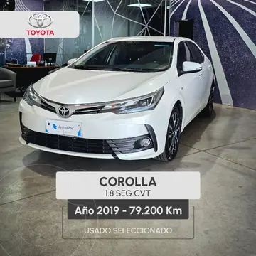 Toyota Corolla 1.8 SE-G CVT usado (2019) color Blanco precio $30.500.000