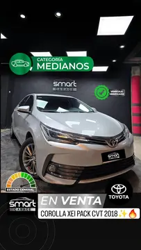 Toyota Corolla COROLLA 1.8 XEI L/17 CVT usado (2018) color Gris precio $19.000.000
