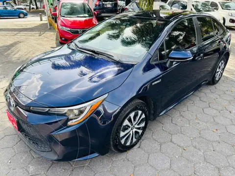 Toyota Corolla LE 1.8L Aut usado (2020) color Azul financiado en mensualidades(enganche $109,919 mensualidades desde $9,763)