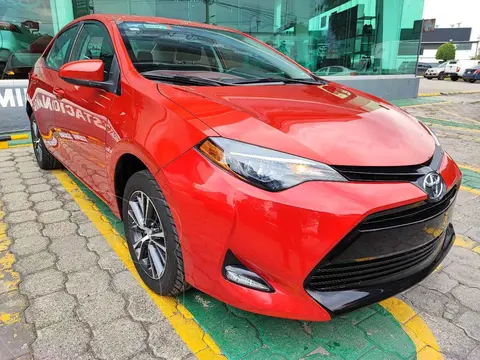 Toyota Corolla LE 1.8L Aut usado (2018) color Rojo financiado en mensualidades(enganche $77,500 mensualidades desde $5,716)
