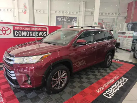 Toyota Highlander XLE usado (2019) color Rojo financiado en mensualidades(enganche $109,802 mensualidades desde $10,832)