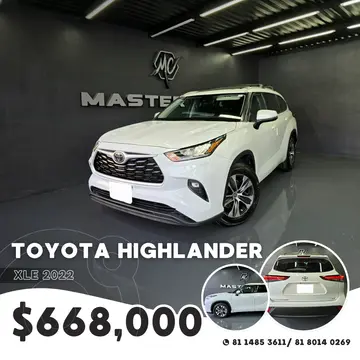 Toyota Highlander XLE usado (2022) color Blanco precio $668,000