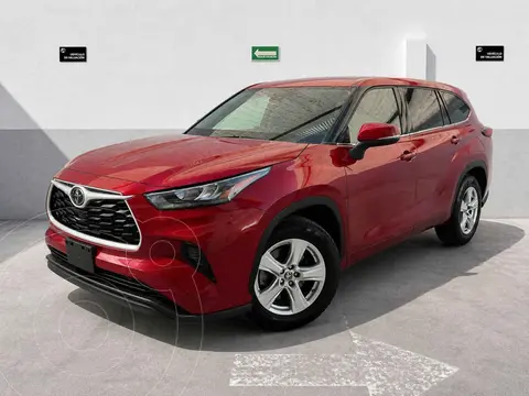 Toyota Highlander LE usado (2021) color Rojo financiado en mensualidades(enganche $117,700 mensualidades desde $11,611)