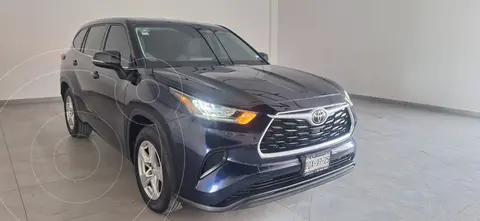 Toyota Highlander LE usado (2022) color Azul Metalico financiado en mensualidades(enganche $163,000 mensualidades desde $15,500)