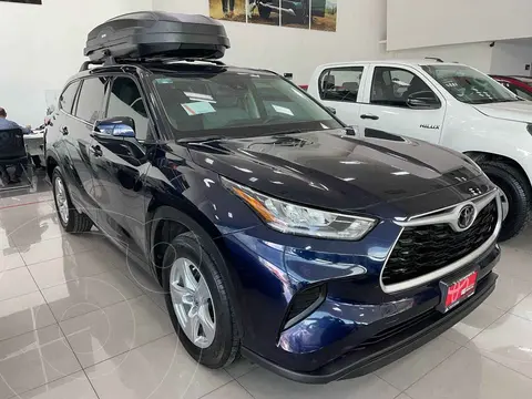 Toyota Highlander LE usado (2022) color Azul financiado en mensualidades(enganche $182,750 mensualidades desde $15,431)