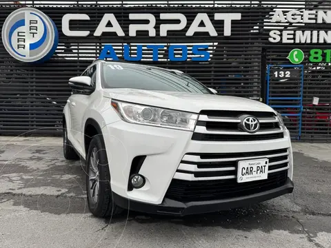 Toyota Highlander XLE usado (2019) color Blanco financiado en mensualidades(enganche $105,380 mensualidades desde $10,983)