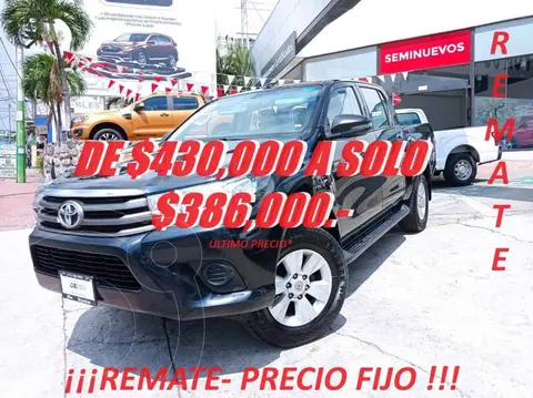 Toyota Hilux Cabina Doble SR usado (2018) color Negro precio $386,000