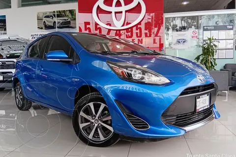 Toyota Prius C 1.5L usado (2021) color Azul financiado en mensualidades(enganche $121,220 mensualidades desde $5,208)