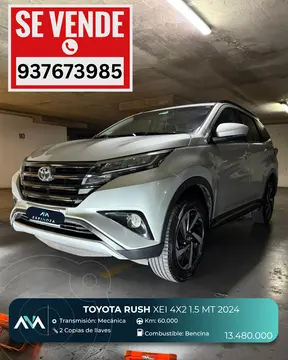 Toyota Rush 1.5L XEI usado (2024) color Blanco precio $13.480.000