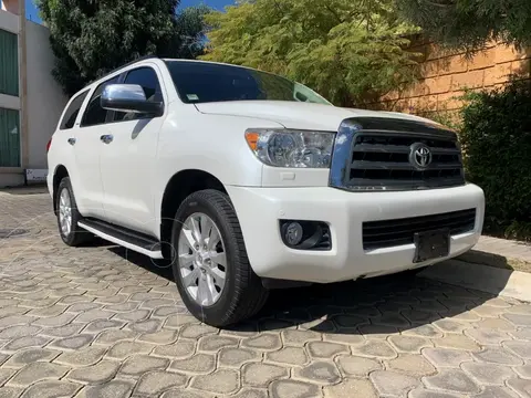 Toyota Sequoia Platinum usado (2016) color Blanco financiado en mensualidades(enganche $97,800)