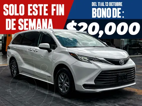 Toyota Sienna HEV LE usado (2021) color Blanco precio $610,000