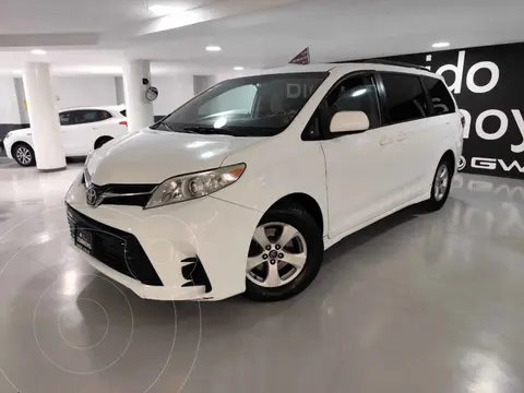 Toyota Sienna LE 3.5L usado (2019) color Negro financiado en mensualidades(enganche $82,500 mensualidades desde $9,548)
