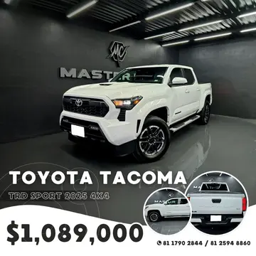Toyota Tacoma TRD Sport 4x4 usado (2025) color Blanco precio $1,089,000