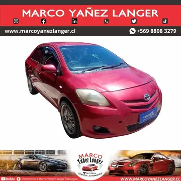 Toyota Yaris 1.5 GLi Ac usado (2007) color Rojo precio $3.850.000