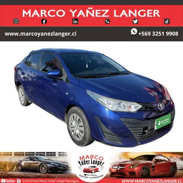 Toyota Yaris 1.5L GLi usado (2018) color Azul precio $8.790.000
