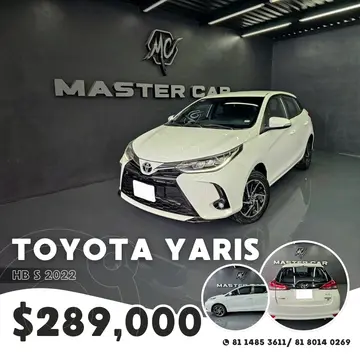 Toyota Yaris S Aut usado (2022) color Blanco precio $289,000