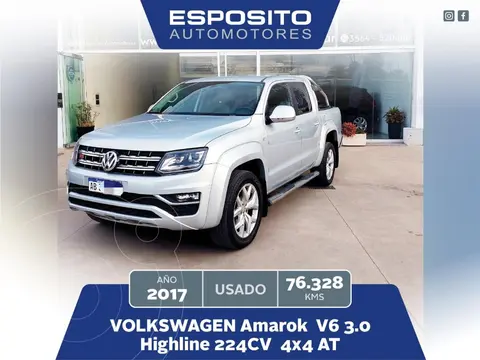 Volkswagen Amarok AMAROK 30TD 4X4 DC AT 224HP EXTRE. usado (2017) color Gris precio $37.500.000