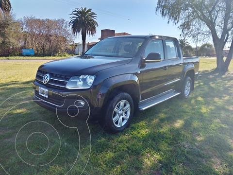 Volkswagen Amarok DC 4x4 Highline Pack (180Cv) Aut Cuero usado (2014) color Negro precio $3.200.000