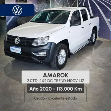 Volkswagen Amarok AMAROK 20TD 4X4 DC TREND.140HP L17 usado (2020) color Blanco precio $32.500.000