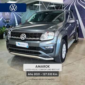 Volkswagen Amarok AMAROK 20TD 4X2 DC COM 180HP A L17 usado (2021) color Gris Oscuro precio $38.900.000