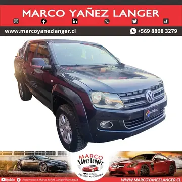 Volkswagen Amarok Highline 4X4 usado (2014) color Negro precio $9.600.000