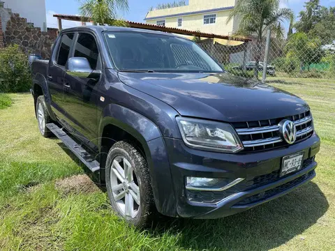 Volkswagen Amarok Trendline 4x2 TDi usado (2019) color Azul financiado en mensualidades(enganche $155,875 mensualidades desde $13,161)