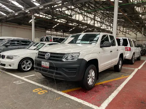 Volkswagen Amarok Entry 4x4 TDi usado (2018) color Blanco Candy financiado en mensualidades(enganche $90,000 mensualidades desde $9,600)