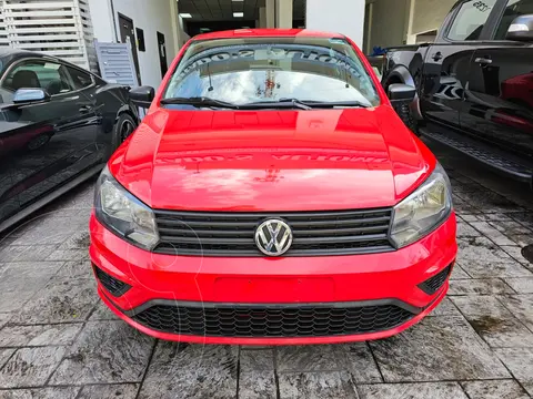 Volkswagen Gol Trendline usado (2020) color Rojo financiado en mensualidades(enganche $44,000 mensualidades desde $6,939)